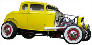 Picture of yellow Ford coupe