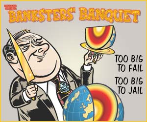 The Banksters' Banquet board game - Too Big to Fail, Too Big to Jail