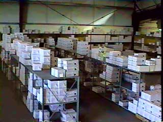 Part of our stockroom, ( it wouldn't all fit in the camera! )
